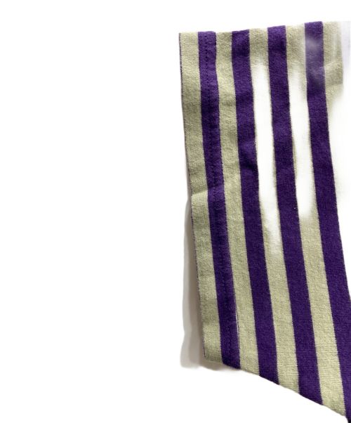 Needles（ニードルズ）Needles (ニードルズ) ボーダーTシャツ パープル サイズ:XSの古着・服飾アイテム