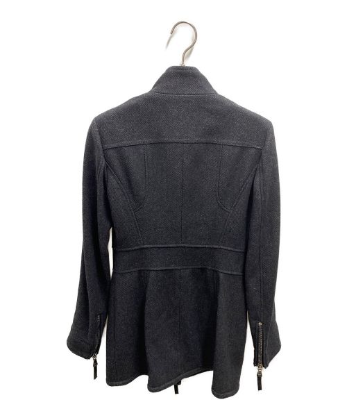 DOLCE & GABBANA（ドルチェ＆ガッバーナ）DOLCE & GABBANA (ドルチェ＆ガッバーナ) スタンドカラーショートコート グレー サイズ:36の古着・服飾アイテム
