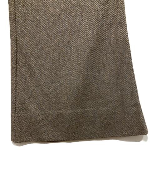 SHIKITARI（シキタリ）SHIKITARI (シキタリ) ウールワイドフレアパンツ グレー サイズ:Sの古着・服飾アイテム