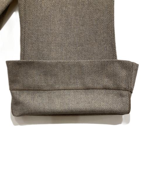 SHIKITARI（シキタリ）SHIKITARI (シキタリ) ウールワイドフレアパンツ グレー サイズ:Sの古着・服飾アイテム