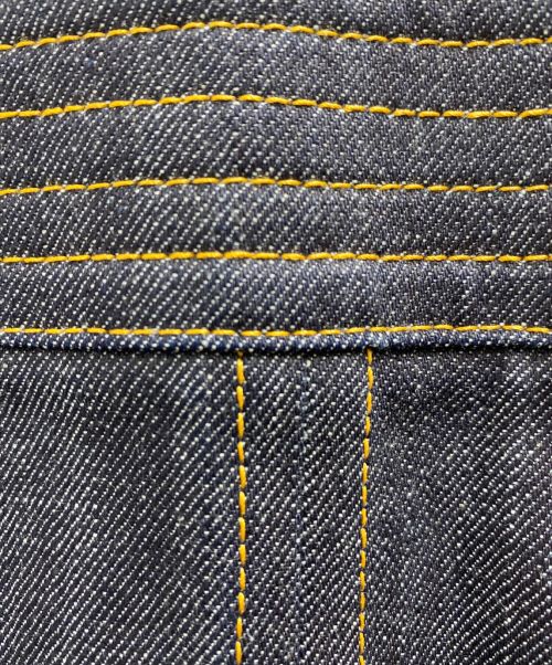 LOUIS VUITTON（ルイ ヴィトン）LOUIS VUITTON (ルイ ヴィトン) サイド切替デニムスカート ブラック×インディゴ サイズ:38の古着・服飾アイテム