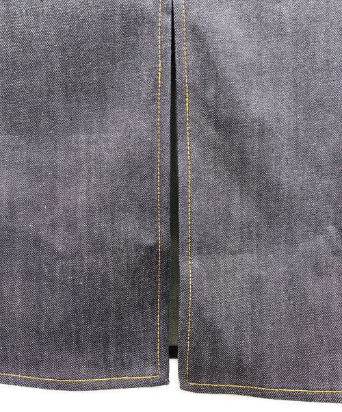 LOUIS VUITTON（ルイ ヴィトン）LOUIS VUITTON (ルイ ヴィトン) サイド切替デニムスカート ブラック×インディゴ サイズ:38の古着・服飾アイテム