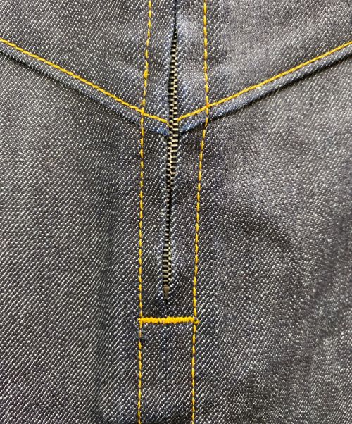 LOUIS VUITTON（ルイ ヴィトン）LOUIS VUITTON (ルイ ヴィトン) サイド切替デニムスカート ブラック×インディゴ サイズ:38の古着・服飾アイテム