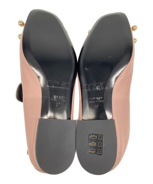 Coliac（コリアック）coliac (コリアック) 装飾フラットシューズ ピンク サイズ:37の古着・服飾アイテム