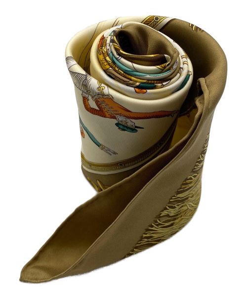 HERMES（エルメス）HERMES (エルメス) カレ90 ブラウンの古着・服飾アイテム