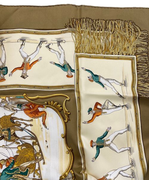 HERMES（エルメス）HERMES (エルメス) カレ90 ブラウンの古着・服飾アイテム