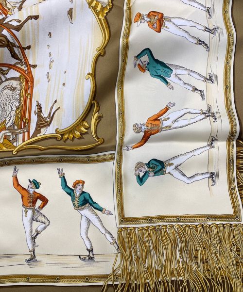 HERMES（エルメス）HERMES (エルメス) カレ90 ブラウンの古着・服飾アイテム