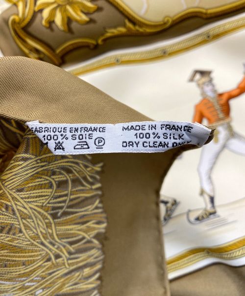 HERMES（エルメス）HERMES (エルメス) カレ90 ブラウンの古着・服飾アイテム