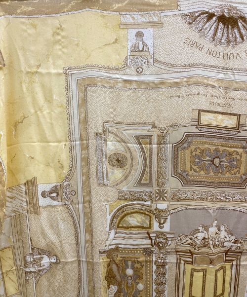 LOUIS VUITTON（ルイ ヴィトン）LOUIS VUITTON (ルイ ヴィトン) シルクカシミア大判ストール ブラウンの古着・服飾アイテム