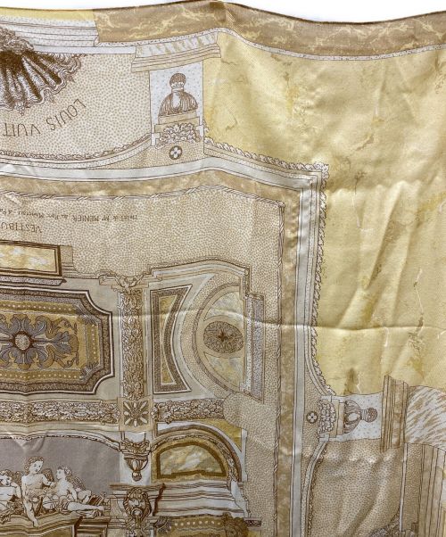 LOUIS VUITTON（ルイ ヴィトン）LOUIS VUITTON (ルイ ヴィトン) シルクカシミア大判ストール ブラウンの古着・服飾アイテム