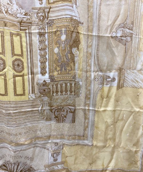 LOUIS VUITTON（ルイ ヴィトン）LOUIS VUITTON (ルイ ヴィトン) シルクカシミア大判ストール ブラウンの古着・服飾アイテム