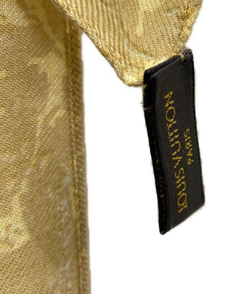 LOUIS VUITTON（ルイ ヴィトン）LOUIS VUITTON (ルイ ヴィトン) シルクカシミア大判ストール ブラウンの古着・服飾アイテム