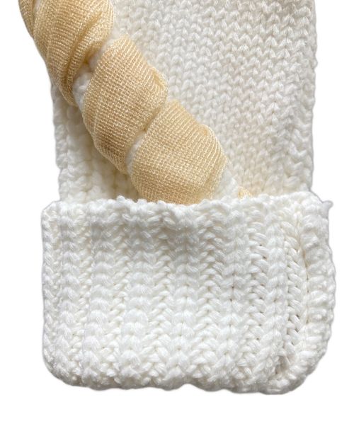 UN3D.（アンスリード）UN3D. (アンスリード) BRAIDED SHORT KNIT ベージュ サイズ:FREEの古着・服飾アイテム