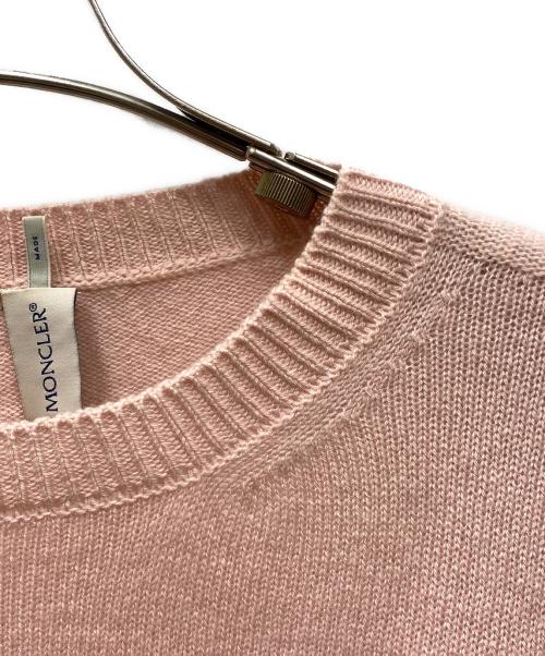 MONCLER（モンクレール）MONCLER (モンクレール) カシミヤニット ブラウン×ピンク サイズ:Mの古着・服飾アイテム