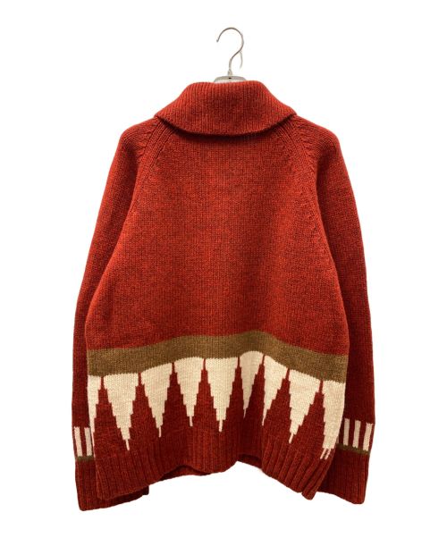 FAF（エフエーエフ）FAF (エフエイエフ) Air Brushed Knit Cowichan レッド サイズ:３の古着・服飾アイテム