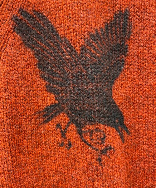 FAF（エフエーエフ）FAF (エフエイエフ) Air Brushed Knit Cowichan レッド サイズ:３の古着・服飾アイテム