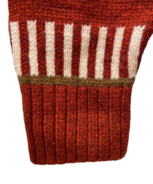 FAF（エフエーエフ）FAF (エフエイエフ) Air Brushed Knit Cowichan レッド サイズ:３の古着・服飾アイテム