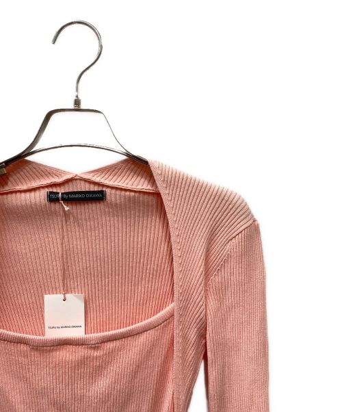 TSURU by MARIKO OIKAWA（ツルバイマリコオイカワ）TSURU by MARIKO OIKAWA (ツルバイマリコオイカワ) リブニット ピンク サイズ:FREEの古着・服飾アイテム