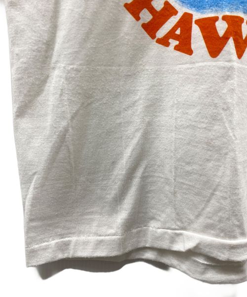 HULA BOWL（フラボウル）HULA BOWL (フラボウル) Sport ware (スポーツウェア) 80'sプリントTシャツ ホワイト サイズ:M 〔38-40〕の古着・服飾アイテム