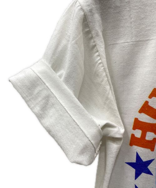 HULA BOWL（フラボウル）HULA BOWL (フラボウル) Sport ware (スポーツウェア) 80'sプリントTシャツ ホワイト サイズ:M 〔38-40〕の古着・服飾アイテム