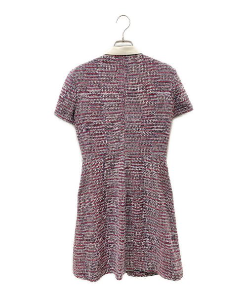 maje（マージュ）maje (マージュ) ツイードミニワンピース レッド サイズ:１の古着・服飾アイテム