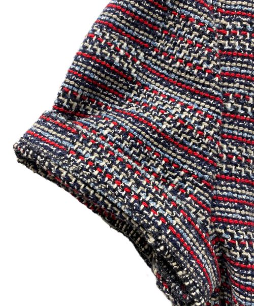 maje（マージュ）maje (マージュ) ツイードミニワンピース レッド サイズ:１の古着・服飾アイテム