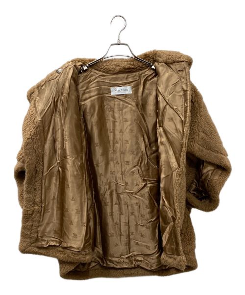 MaxMara（マックスマーラ）MaxMara (マックスマーラ) Cape Teddy  テディベアケープ コート ブラウン サイズ:サイズ標記無しの古着・服飾アイテム