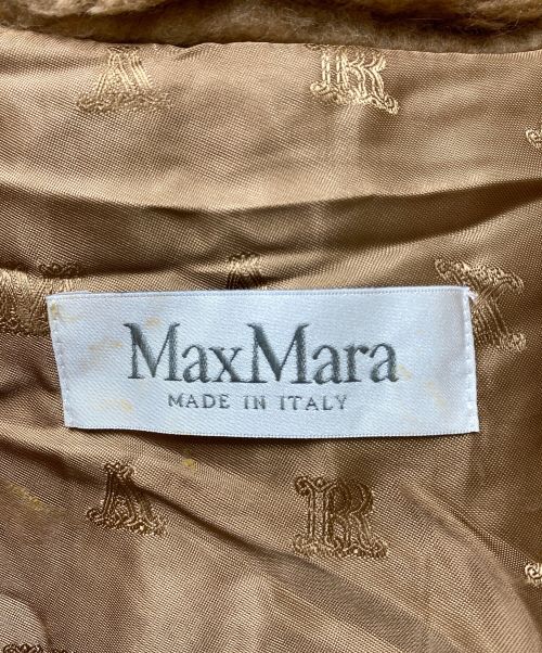 MaxMara（マックスマーラ）MaxMara (マックスマーラ) Cape Teddy  テディベアケープ コート ブラウン サイズ:サイズ標記無しの古着・服飾アイテム