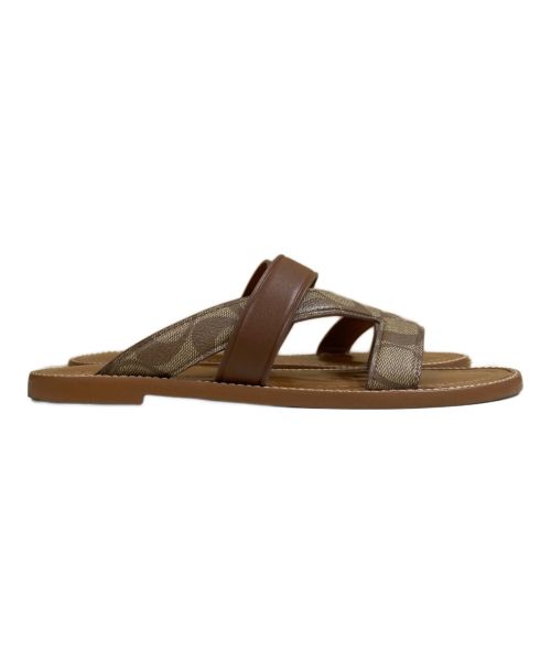 COACH（コーチ）COACH (コーチ) シグネチャーサンダル ブラウン サイズ:SIZE 6の古着・服飾アイテム