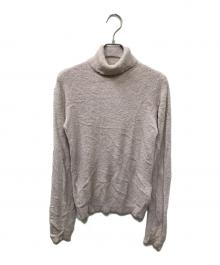 ISSEY MIYAKE（イッセイミヤケ）の古着「90S レーヨンナイロン混 シャギータートルネックニット」｜ピンク
