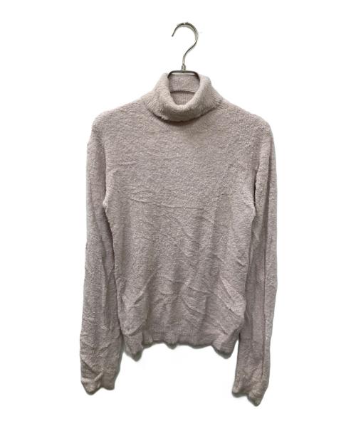 ISSEY MIYAKE（イッセイミヤケ）ISSEY MIYAKE (イッセイミヤケ) 90S レーヨンナイロン混 シャギータートルネックニット ピンク サイズ:Mの古着・服飾アイテム
