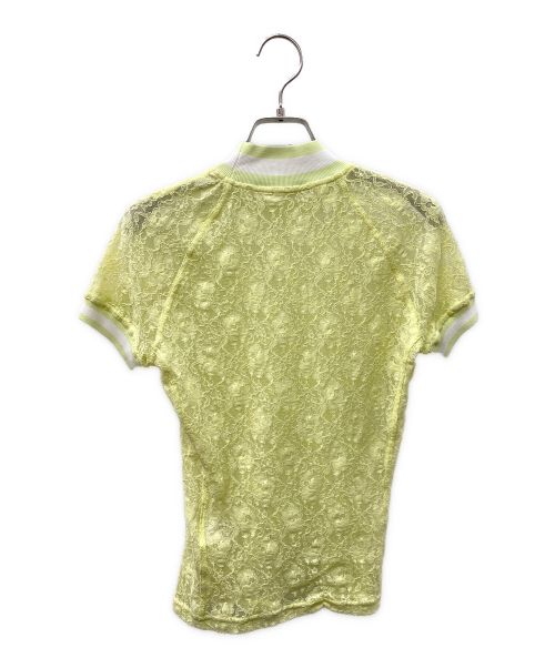 ALEXANDER WANG. T（アレキサンダーワン）ALEXANDER WANG. T (アレキサンダーワン) シアーカットワークブラウス イエロー サイズ:XSの古着・服飾アイテム