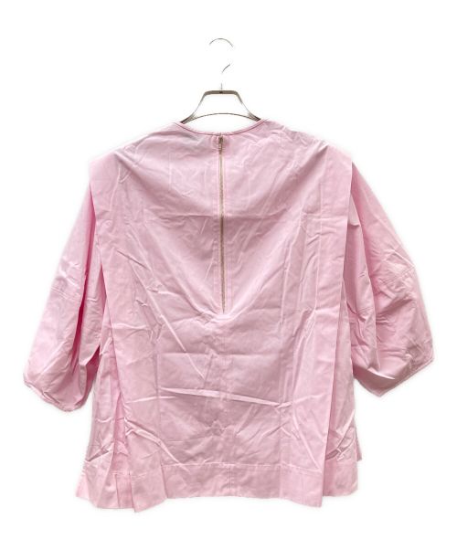 UNITED ARROWS TOKYO（ユナイテッドアローズトウキョウ）UNITED ARROWS TOKYO (ユナイテッドアローズトウキョウ) タック パフスリーブ ブラウス ピンク サイズ:FREEの古着・服飾アイテム