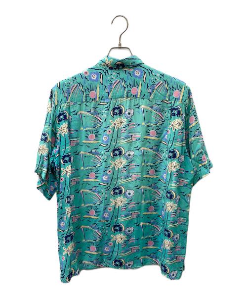 reyn spooner（レイン スプナー）reyn spooner (レイン スプナー) 80's総柄レーヨンシャツ グリーン サイズ:Lの古着・服飾アイテム