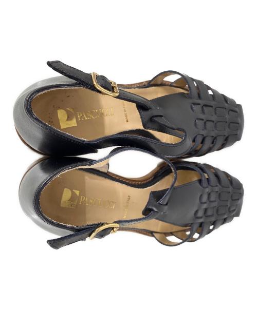 PASCUCCI（パスクッチ）PASCUCCI (パスクッチ) グルカサンダル ブラック サイズ:37の古着・服飾アイテム