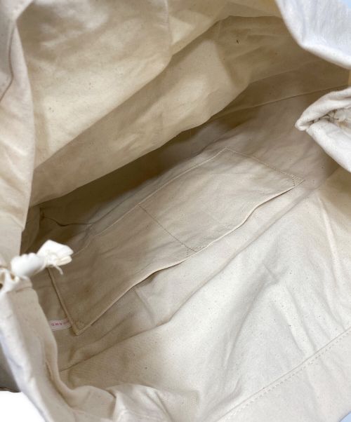 DEAN&DELUCA（ディーンアンドデルーカ）DEAN&DELUCA (ディーンアンドデルーカ) BEAMS COUTURE (ビームス クチュール) コラボカゴバッグ ベージュの古着・服飾アイテム