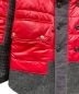 中古・古着 COMME des GARCONS JUNYA WATANABE MAN (コム デ ギャルソン ジュンヤ ワタナベ マン) 切替中綿テーラードジャケット レーシングジャケット グレー×レッド サイズ:XS：14000円