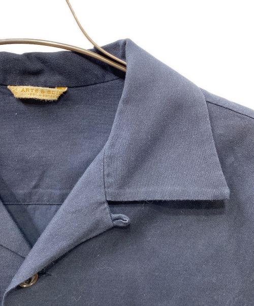 ARTS&SCIENCE（アーツアンドサイエンス）ARTS&SCIENCE (アーツアンドサイエンス) オープンカラーシャツ ネイビー サイズ:1の古着・服飾アイテム