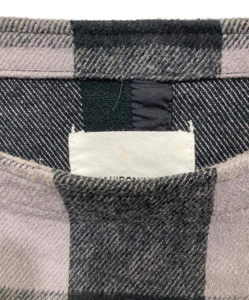 TAKAHIROMIYASHITA TheSoloIst.（タカヒロミヤシタ ザソロイスト）TAKAHIROMIYASHITA TheSoloIst. (タカヒロミヤシタ ザソロイスト) poncho shirt ブラック×グレー サイズ:46の古着・服飾アイテム