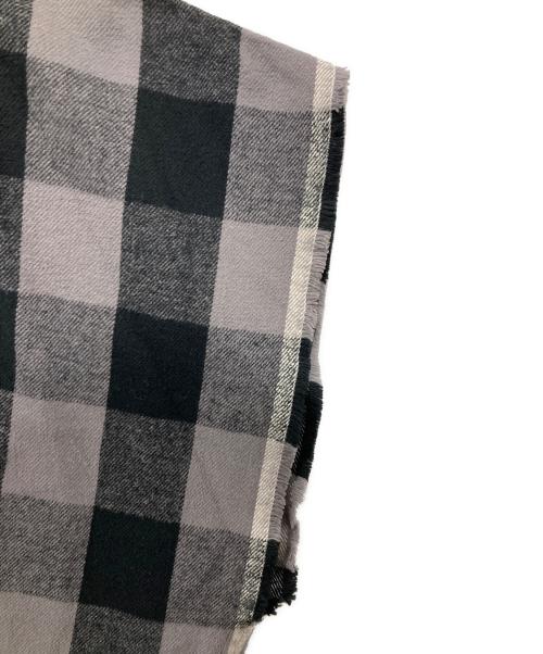 TAKAHIROMIYASHITA TheSoloIst.（タカヒロミヤシタ ザソロイスト）TAKAHIROMIYASHITA TheSoloIst. (タカヒロミヤシタ ザソロイスト) poncho shirt ブラック×グレー サイズ:46の古着・服飾アイテム