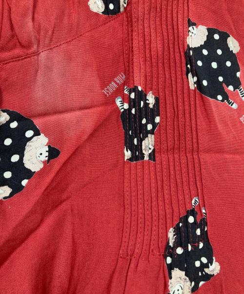 PINK HOUSE（ピンクハウス）PINK HOUSE (ピンクハウス) ブラウスワンピース レッド サイズ:Freeの古着・服飾アイテム