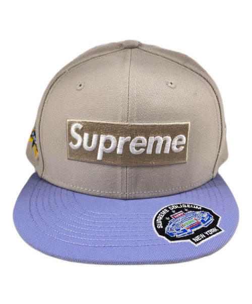 SUPREME（シュプリーム）Supreme (シュプリーム) 23AW Championships Box Logo キャップ ベージュ×ブルー サイズ:7 3/4の古着・服飾アイテム