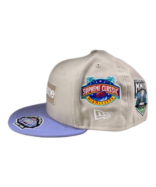 SUPREME（シュプリーム）Supreme (シュプリーム) 23AW Championships Box Logo キャップ ベージュ×ブルー サイズ:7 3/4の古着・服飾アイテム