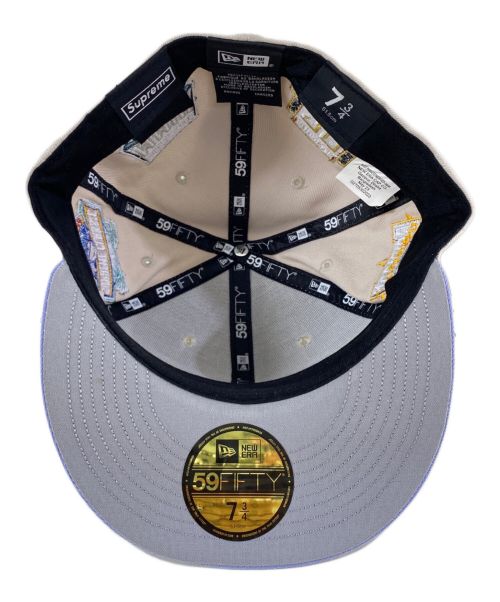 SUPREME（シュプリーム）Supreme (シュプリーム) 23AW Championships Box Logo キャップ ベージュ×ブルー サイズ:7 3/4の古着・服飾アイテム