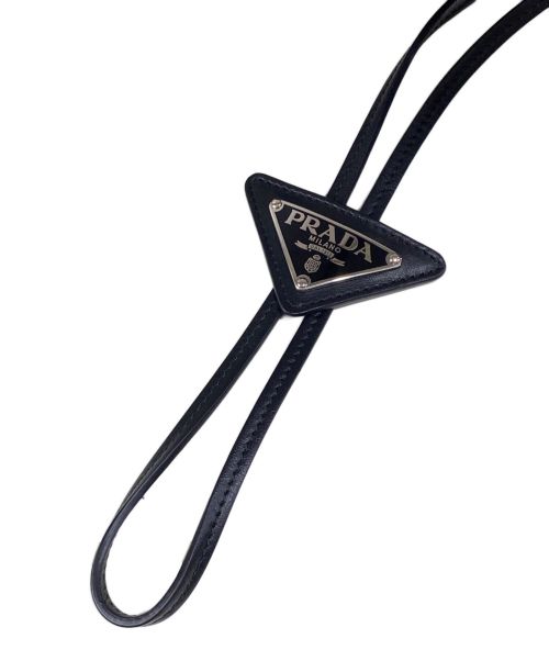 PRADA（プラダ）PRADA (プラダ) ロゴプレート デニムバケットハット ネイビー サイズ:Mの古着・服飾アイテム