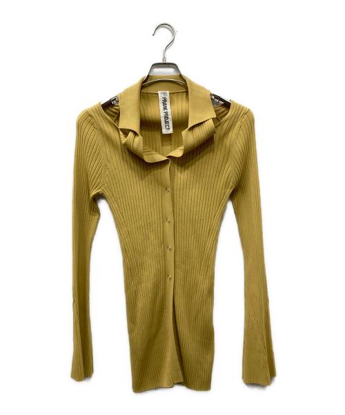 PRANK PROJECT（プランクプロジェクト）PRANK PROJECT (プランクプロジェクト) ショルダースリットニットシャツ Shoulder Slit Knit Shirt イエロー サイズ:Freeの古着・服飾アイテム