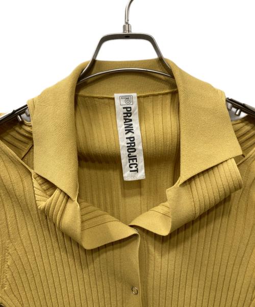 PRANK PROJECT（プランクプロジェクト）PRANK PROJECT (プランクプロジェクト) ショルダースリットニットシャツ Shoulder Slit Knit Shirt イエロー サイズ:Freeの古着・服飾アイテム