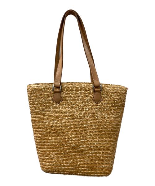 BURBERRY BLUE LABEL（バーバリーロンドンブルーレーベル）BURBERRY BLUE LABEL (バーバリーロンドンブルーレーベル) カゴバッグ ベージュの古着・服飾アイテム