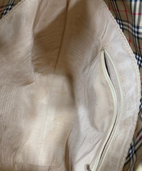 BURBERRY BLUE LABEL（バーバリーロンドンブルーレーベル）BURBERRY BLUE LABEL (バーバリーロンドンブルーレーベル) カゴバッグ ベージュの古着・服飾アイテム