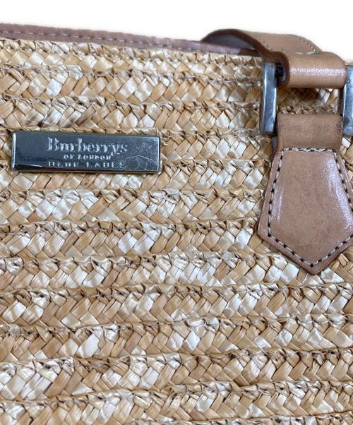 BURBERRY BLUE LABEL（バーバリーロンドンブルーレーベル）BURBERRY BLUE LABEL (バーバリーロンドンブルーレーベル) カゴバッグ ベージュの古着・服飾アイテム